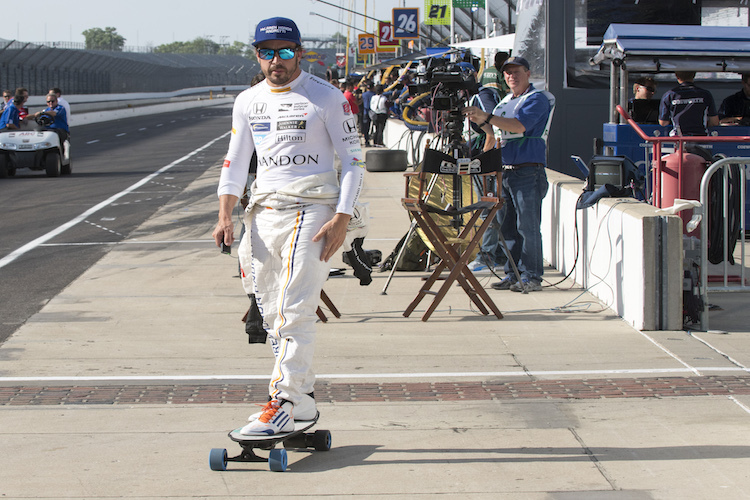 Fernando Alonso: Ganz entspannt in Indy