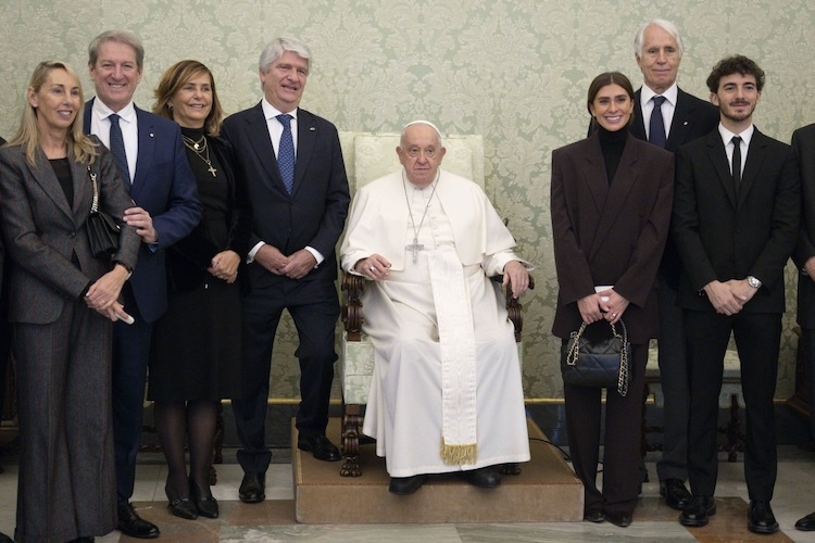 Besuch in Rom: Francesco Bagnaia wurde von Papst Franziskus empfangen