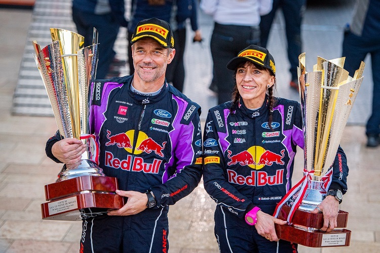 Sébastien Loeb und Isabelle Galmiche beim achten Sieg