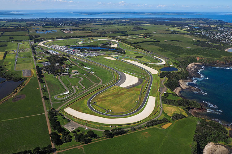 Phillip Island  war erstmals 1989 Schauplatz eines Motorrad-GP