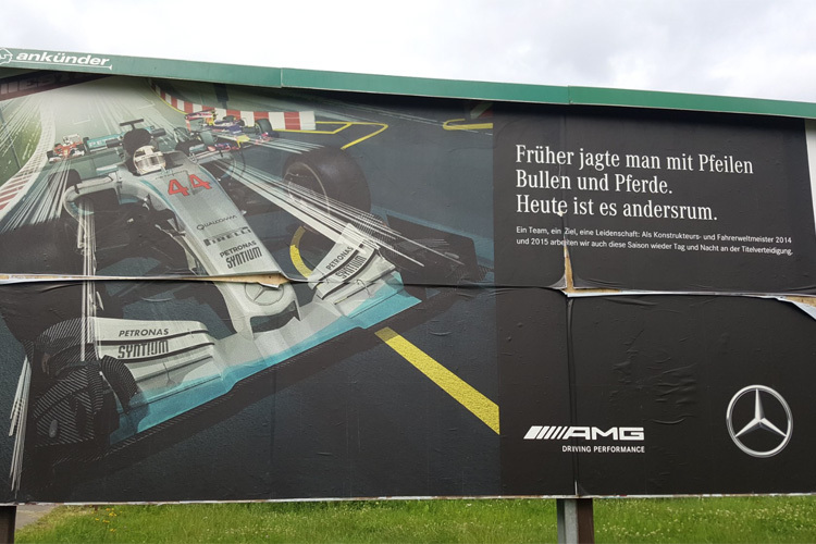 Mercedes-Werbung in Österreich