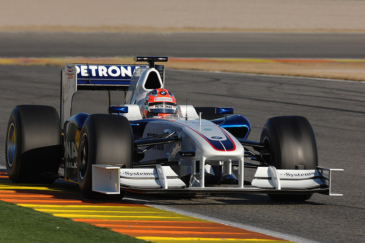 Robert Kubica freut sich: Der F1.09 läuft klaglos