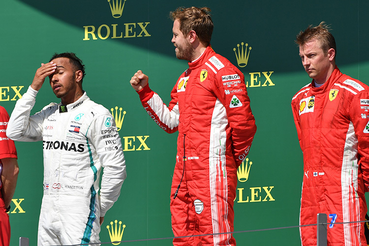 Hamilton enttäuscht, Vettel entzückt, Räikkönen zerknirscht