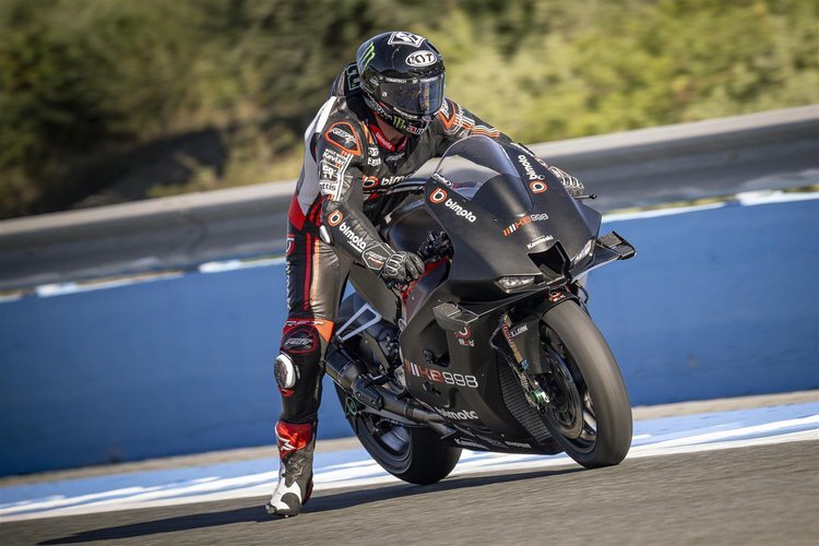 Die Bimota KB998 debütierte beim Jerez-Test