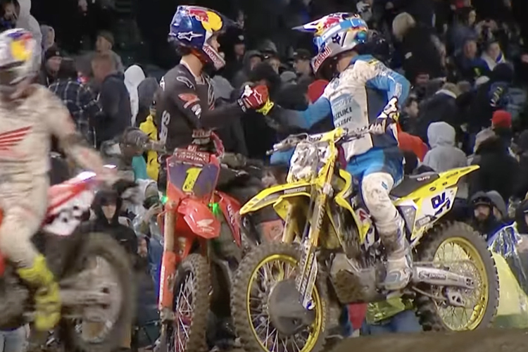 Jett Lawrence und Ken Roczen im Ziel