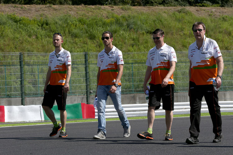 Noch ist Adrian Sutil mit Force India unterwegs