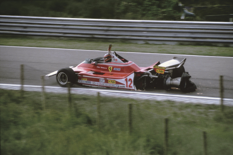 In Zandvoort 1979 fuhr Villeneuve so an die Box und glaubte, weitermachen zu können
