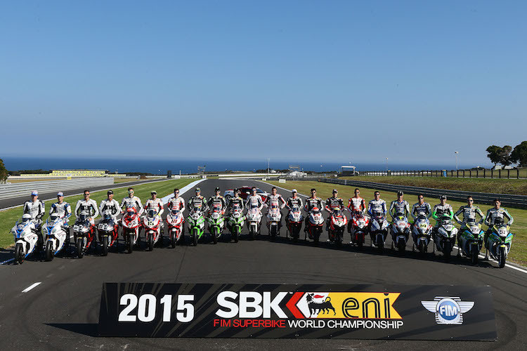 Das Fahrerfeld der Superbike-WM 2015