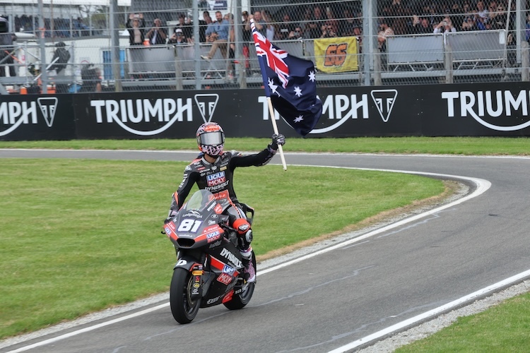Auf Phillip Island unfassbar stark: Moto2-Sieger Senna Agius