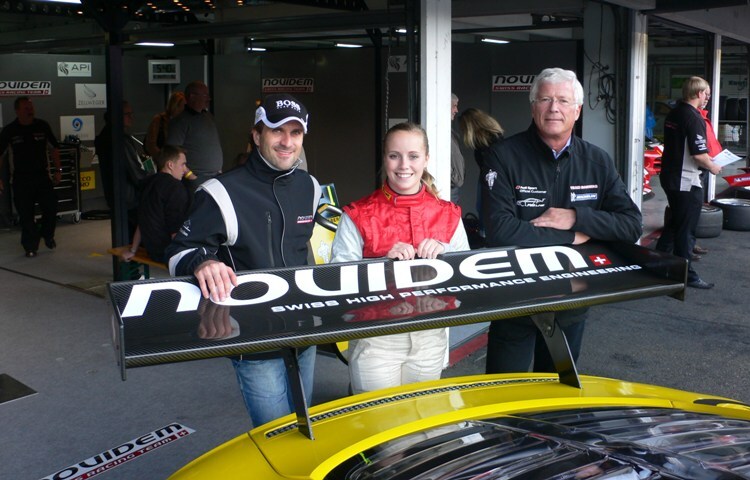 Mikaela Kottulinsky, hier mit Markus Winkelhock und Arno Zensen