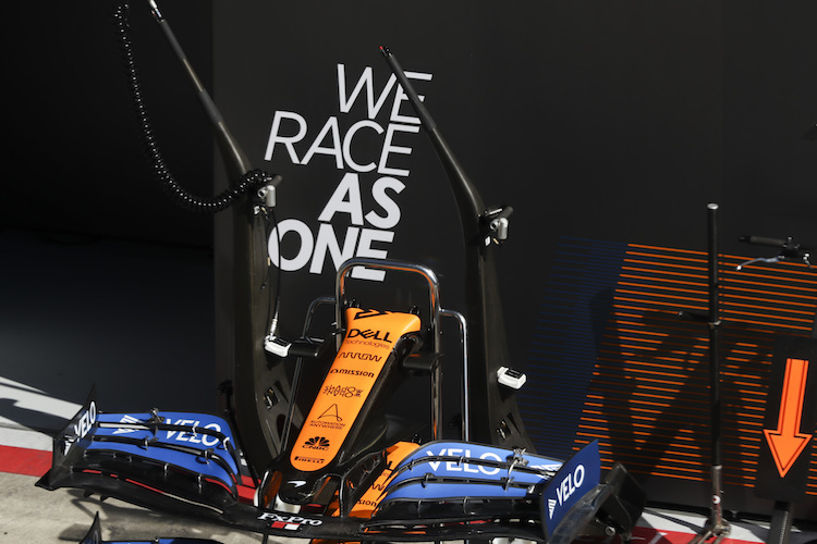McLaren-Nase in der Boxengasse am Red Bull Ring