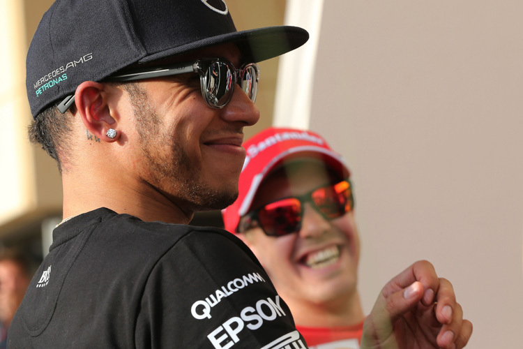 Lewis Hamilton und Sebastian Vettel haben gut lachen
