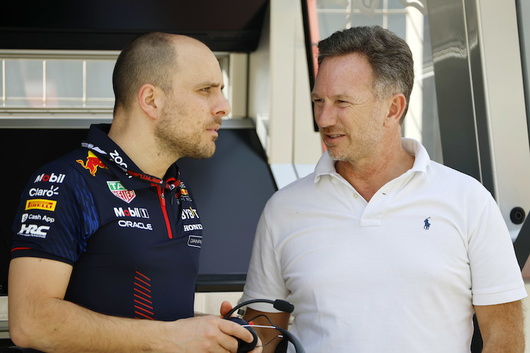 Verstappen-Ingenieur Gianpiero Lambiase (links)