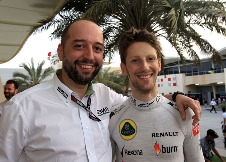 Lotus-Chef Lopez mit Romain Grosjean