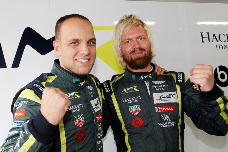 Werksfahrer bei Aston Martin: Nicki Thiim (re.) und Wagenpartner Marco Sørensen