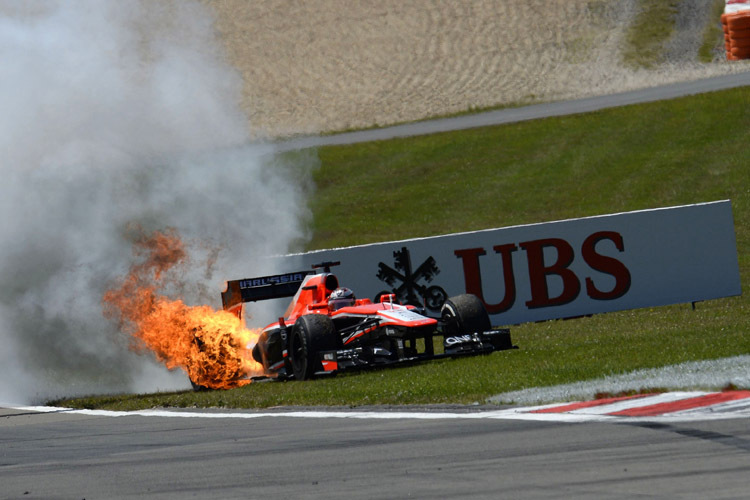 Schreckmoment: Auf dem Nürburgring erlebte Jules Bianchi ein heisses Ende