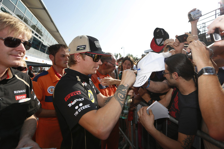 Kimi Räikkönen erfreut sich in Monza grösster Beliebtheit