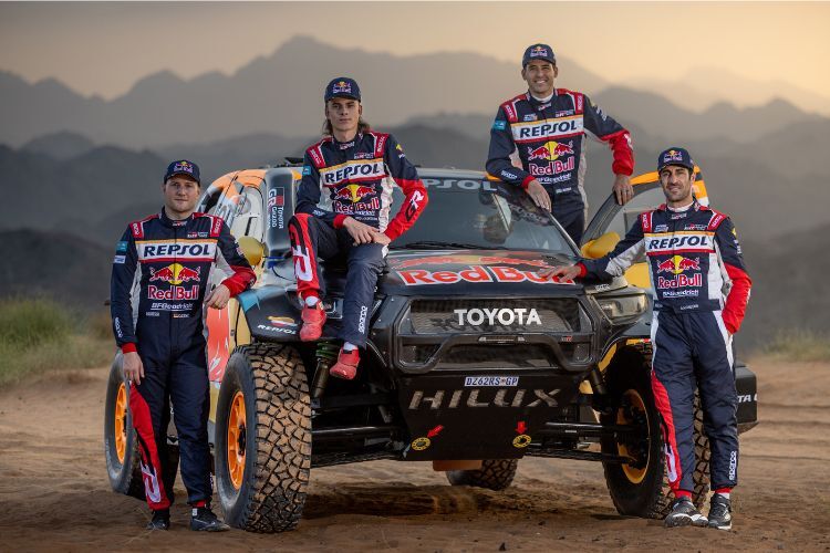 Gehören zum engener Favoritenkreis der Dakar: Das Toyota-Gazoo-Team