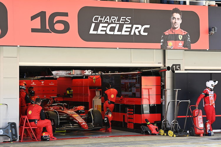 Charles Leclerc musste seinen GP-Renner vor dem Rennende an der Box abstellen