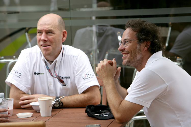 Jacques Villeneuve mit Jock Clear 2009