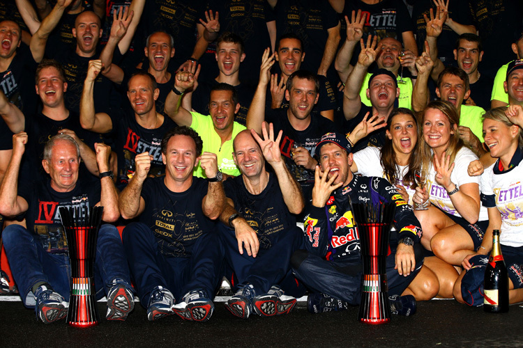 Wir sind vier: Vierter Titel für Sebastian Vettel und Red Bull Racing
