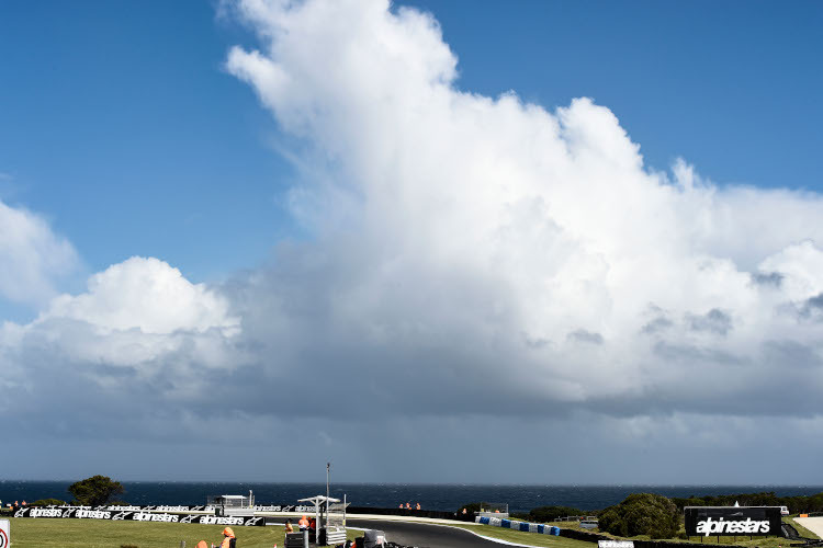 Das Wetter ist auf Phillip Island immer für eine Überraschung gut