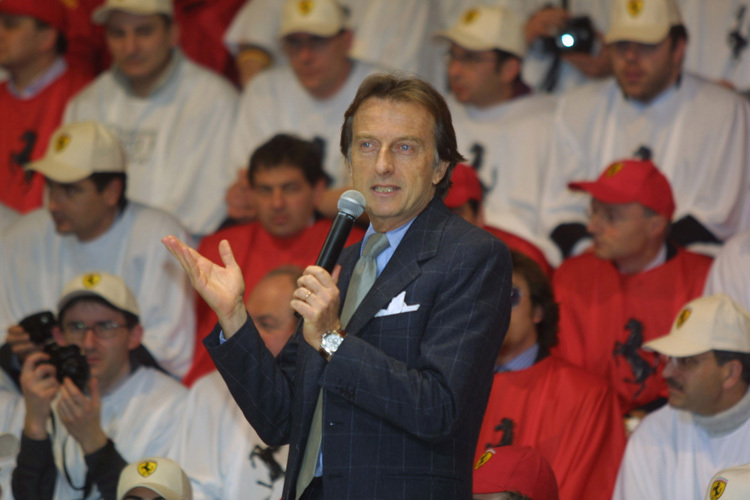 Ferrari-Präsident di Montezemolo war in Fahrt