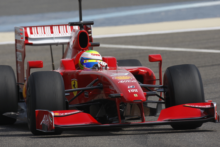 Felipe Massa beim Testen in Bahrain.