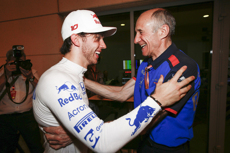 Pierre Gasly bescherte Toro Rosso-Teamchef Franz Tost viel Freude in Bahrain