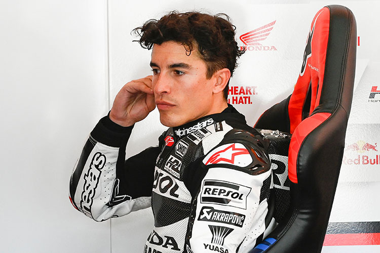 Marc Márquez besorgt: Seine Honda ist eine Schnecke / MotoGP ...