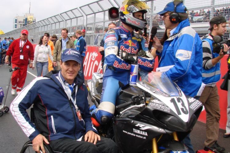 Lars Hoffmann und Andreas Meklau auf dem Sachsenring.