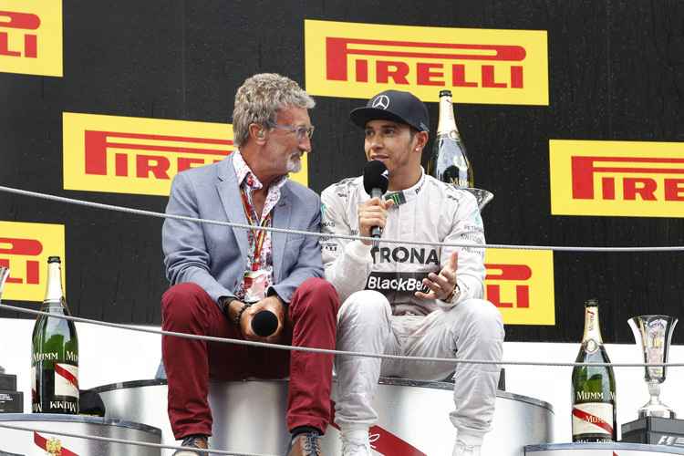 Eddie Jordan mit Lewis Hamilton