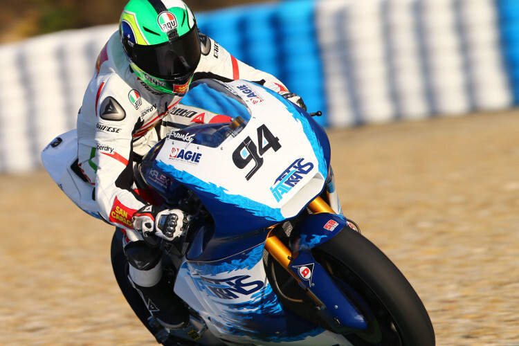Superstock-600-Europameister Franco Morbidelli in Jerez auf der Moto2-Kalex