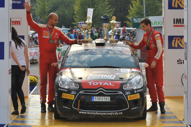 Cerny (re.) holte mit dem Citroën DS3 R3T den EM-2WD-Cupsieg 2012