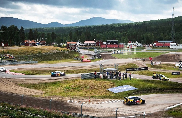 Der Rallycross-Parcours in Höljes