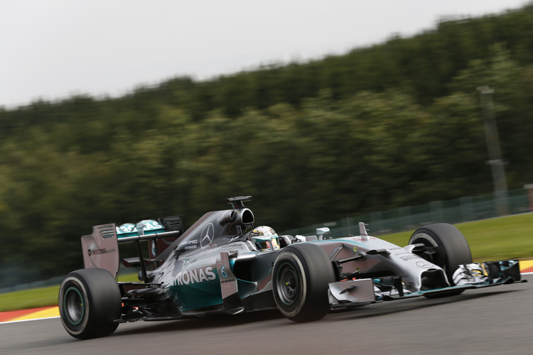 Lewis Hamilton war im zweiten freien Training zum Belgien-GP der schnellste Mann im Formel-1-Feld