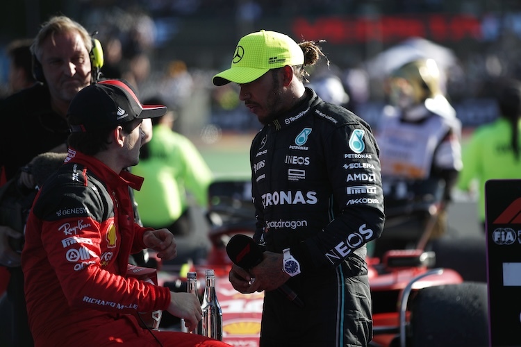 Nach dem Mexiko-GP 2023: Charles Leclerc und Lewis Hamilton tauschen sich aus