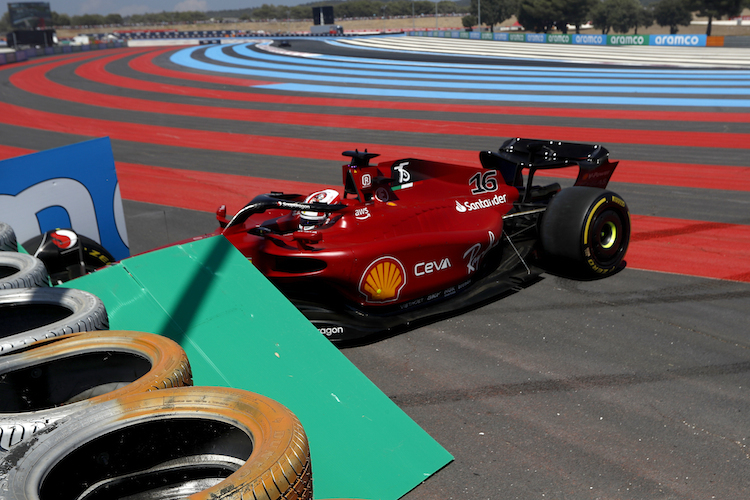 Charles Leclerc beendete den GP in Frankreich in der Streckenbegrenzung