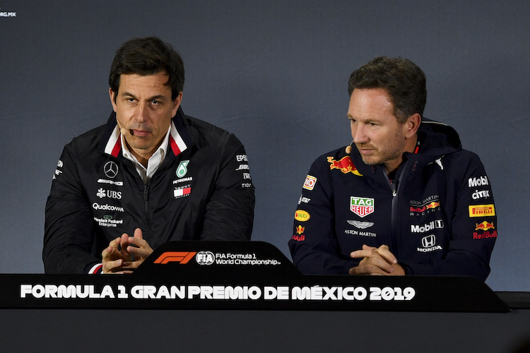 Toto Wolff (Mercedes) und Christian Horner (Red Bull Racing)
