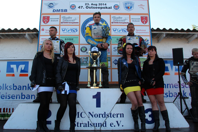 Die Top-3 des Ostseepokals 2014: Ulamek, Gapinski und Zetterström (v.l.)