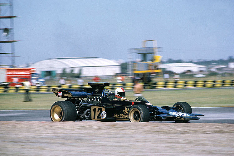 Dave Walker mit seinem Lotus 72 in Argentinien 1972