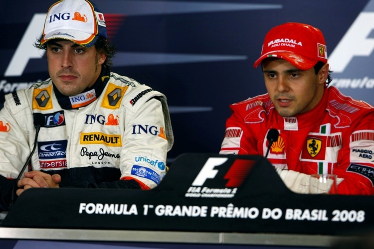 2010 Teamkollegen bei Ferrari? Fernando Alonso und Felipe Massa