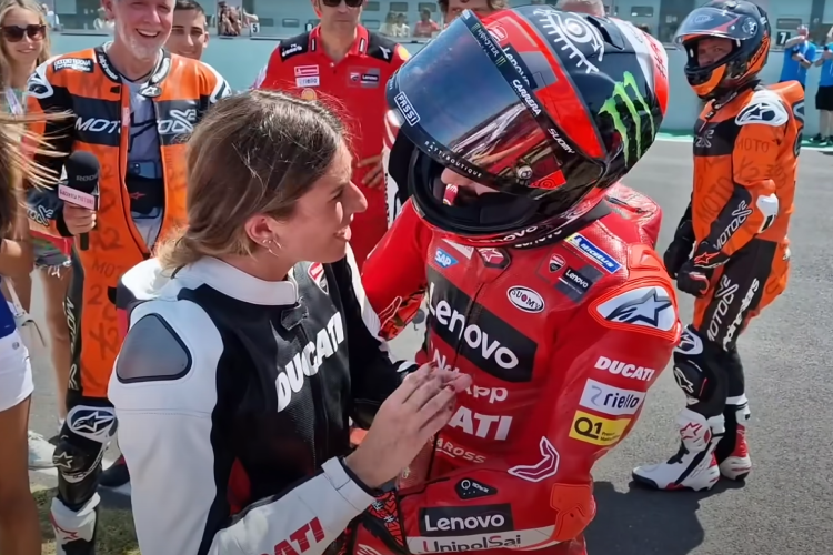 Francesco Bagnaia und Freundin Domizia Castagnini bei der «World Ducati Week»
