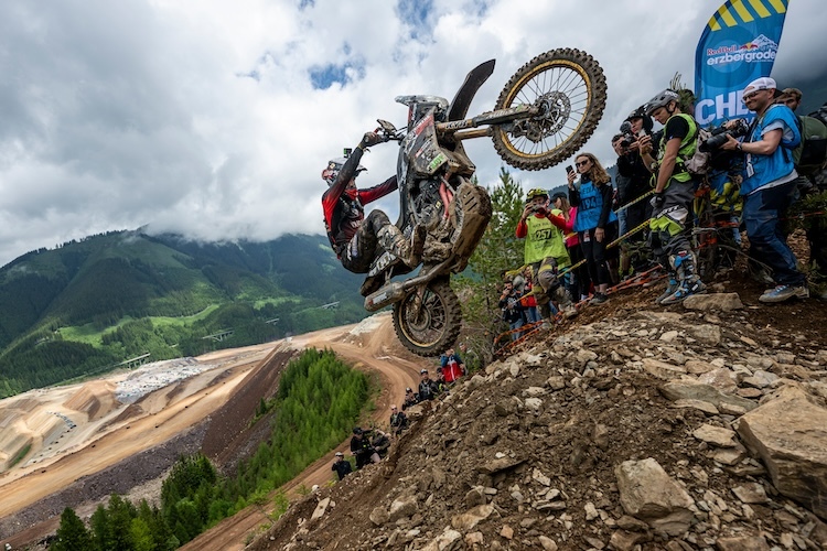 Pol Tarrés mit seiner Yamaha Tenere beim Erzbergrodeo 2023