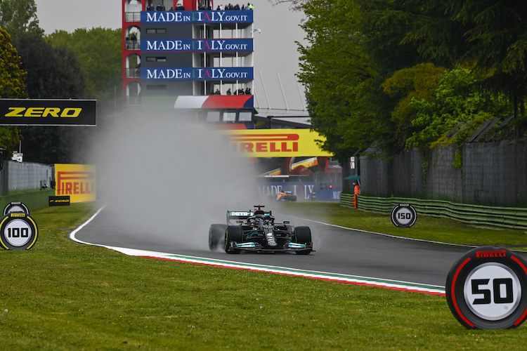 Lewis Hamilton bescherte dem Mercedes-Team eine Achterbahnfahrt der Gefühle