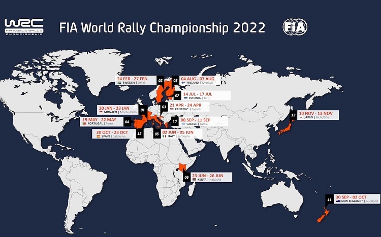 Rallye-Weltmeisterschaft 2022