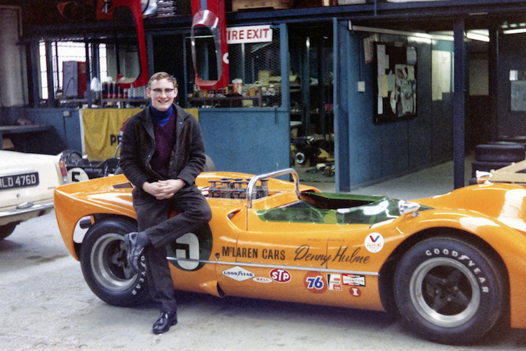 Robert Hahn im Februar 1968 bei McLaren