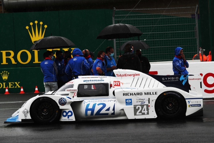 Der Rennwagen von MissionH24 hatte bei den 24h Le Mans 2021 schon einen Demo-Auftritt