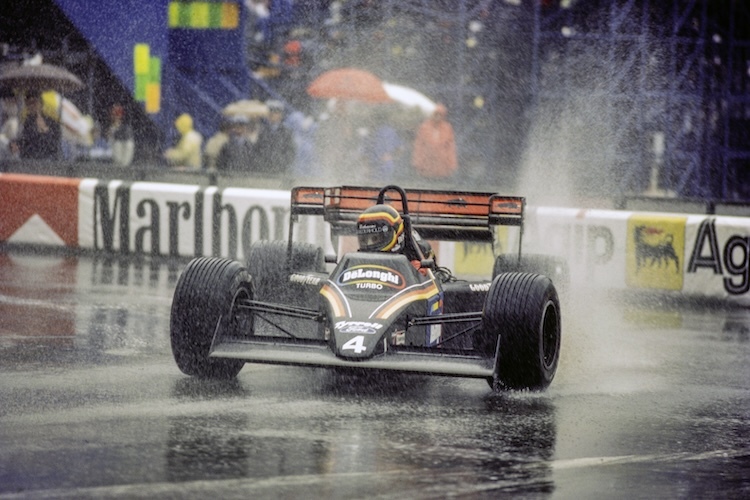 Bellof beim Regen-GP von Monaco 1984