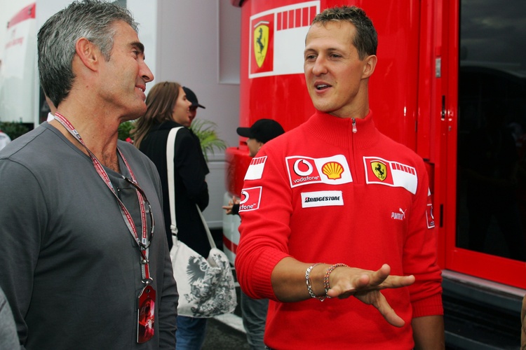 Mick Doohan und Michael Schumacher 2005